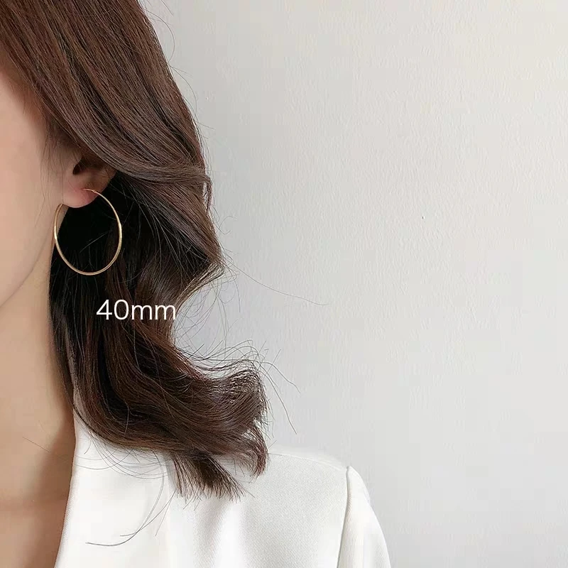 VOJEFEN-Fine-18K-Yellow-Gold-Earrings-Hypoallergenic-High-Polished-Dangle-Drop-Minimalist-AU750-Circle-Earrings-for (2)