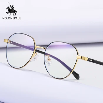 

NO.ONEPAUL Goggles Retro Metal Transparent UV400 Eyewear New Anti Blue Light Anti Blocking Filter Glasses Fashion Women Computer