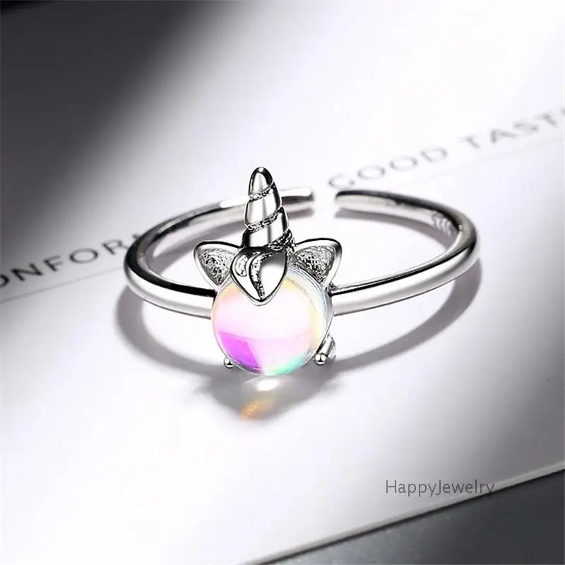 Кольца в форме единорога передовое чувство взрыва ювелирные изделия для женщин