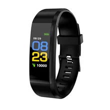 VIKEFON смарт-браслет id115 плюс цветной экран Спорт шагомер часы Smartband фитнес Traker Bluetooth водонепроницаемый смарт-браслет