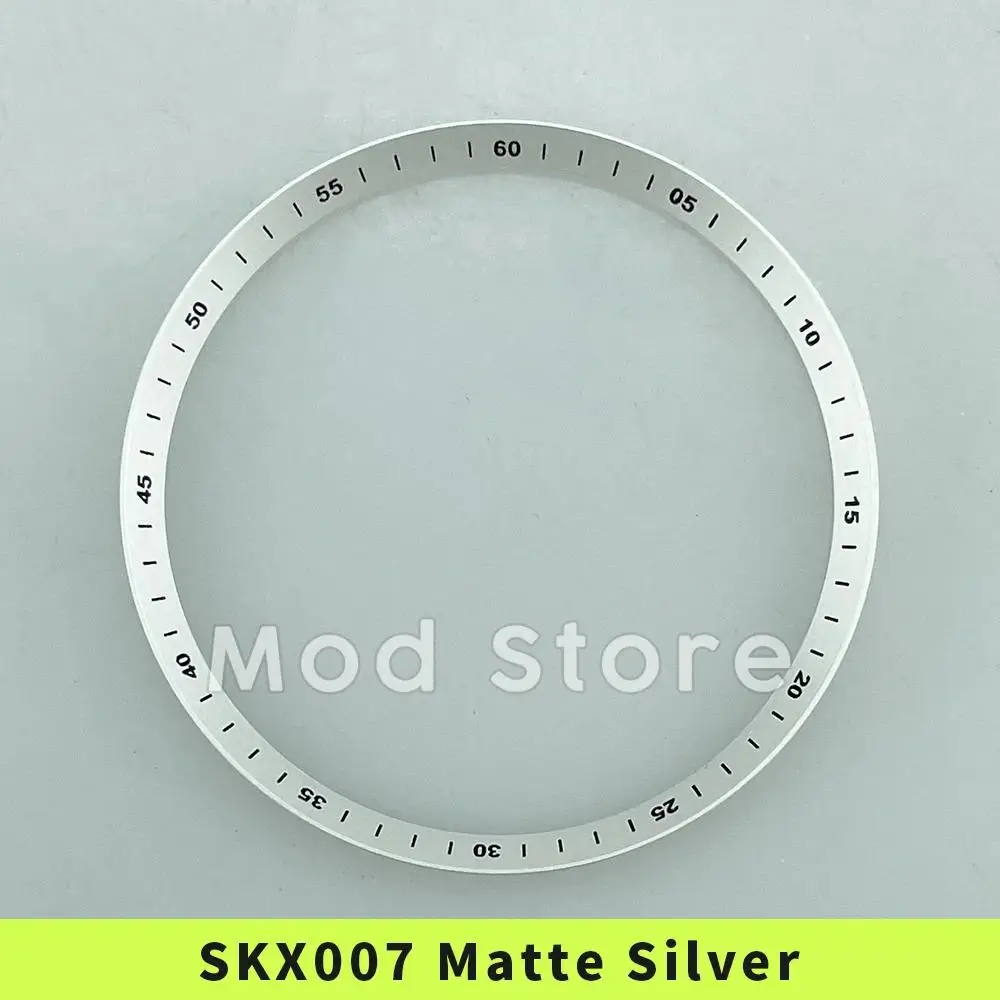 Новинка SKX007/SRPD главенное кольцо модный матовый серебристый индекс 60 минут медный
