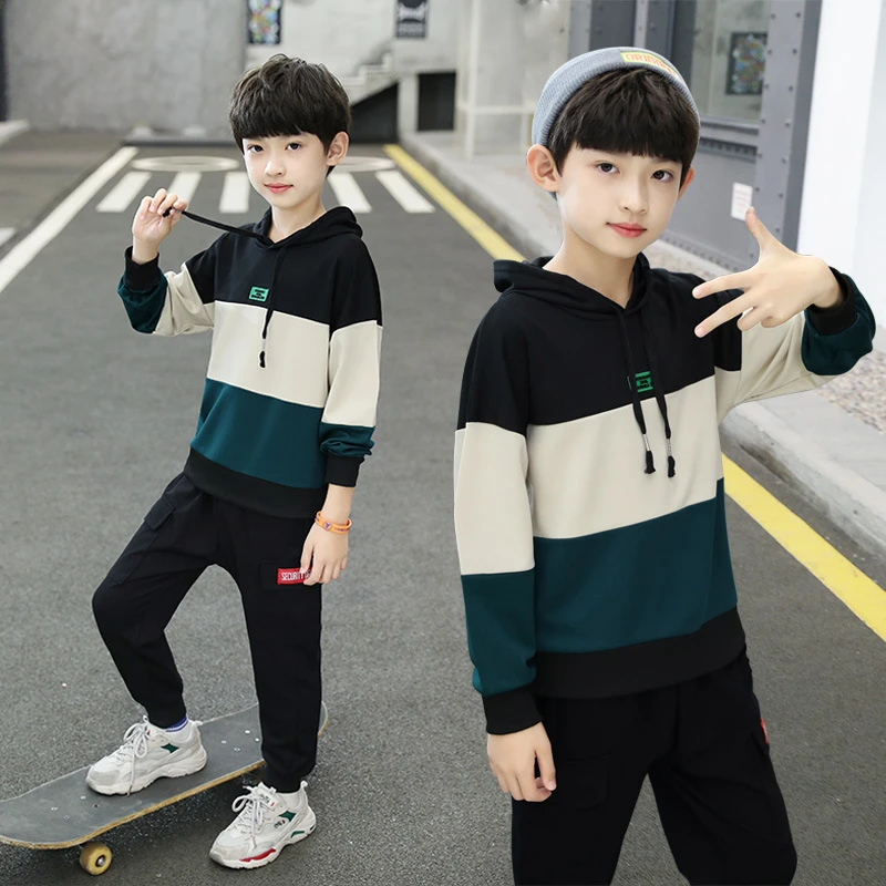 Ensemble De Vetements D Automne Pour Garcons 2 Pieces Mode Bebe Garcon Survetement Vetements De Rue Adolescents De 5 6 8 11 12 Ans Combinaisons De Sport Pour Enfants Aliexpress
