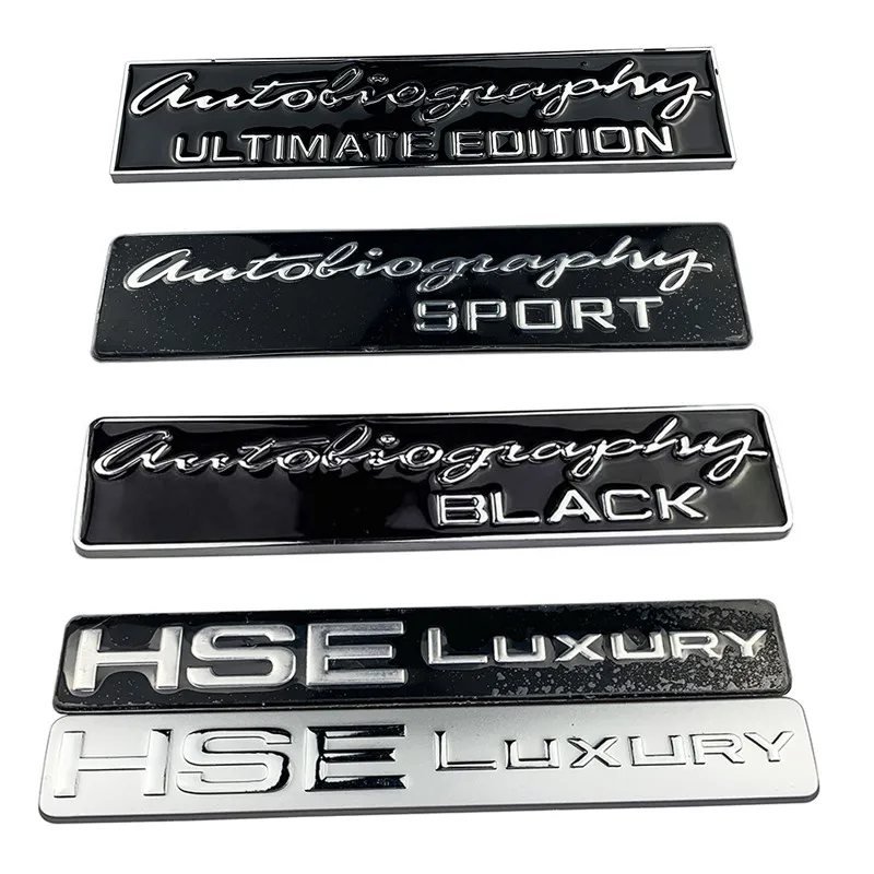 

For Land Rover Autobiography HSV Sport Range Rover Evoque Discovery 3 4 5 Defender Freelander Badge Rear Tail Trunk Decal Decor