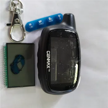 

LCD CENMAX ST 7A+Case Russian LCD remote control for CENMAX ST7A 7A LCD keychain car remote 2-way car alarm system