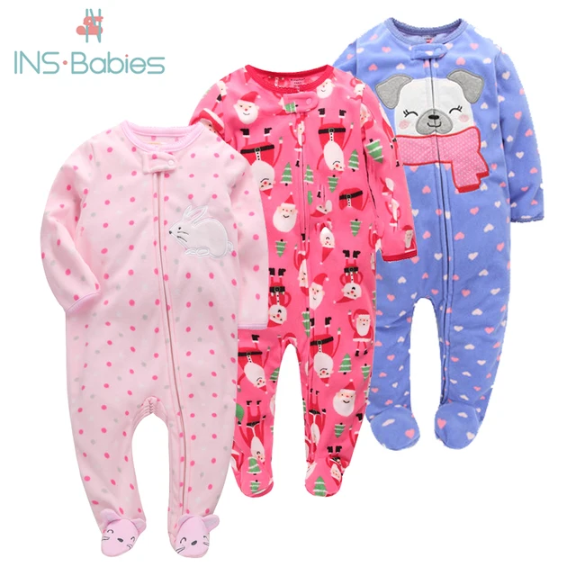 US $7.92 Orangemom Christmas Spring Autumn Baby Clothing Newborn Soft Fleece Rompers 0-24m Infant Jumpsuit B
