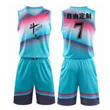 Новинка, мужская майка баскетбольная, в полоску, для колледжа, спортивные костюмы, дышащая, с карманом, баскетбольная форма, с принтом