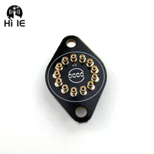 13-контактный керамический держатель Nixie трубки, 13-контактный 13 P для светящейся трубки IN14 IN-14, флуоресцентная трубка