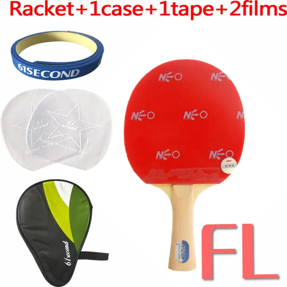 Профессиональный настольный теннис/ракетка для пинг-понга: Galaxy YINHE T-11+ с Луной(заводская настройка)/DHS NEO Hurricane 3 Long Shakehand FL - Цвет: FL with H 1 case