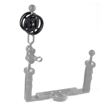 

Aluminum Single/Double Underwater M67 Lens Mount Base Holder for Macro and Wide Angle Lens to Extension Diving Floating Arm