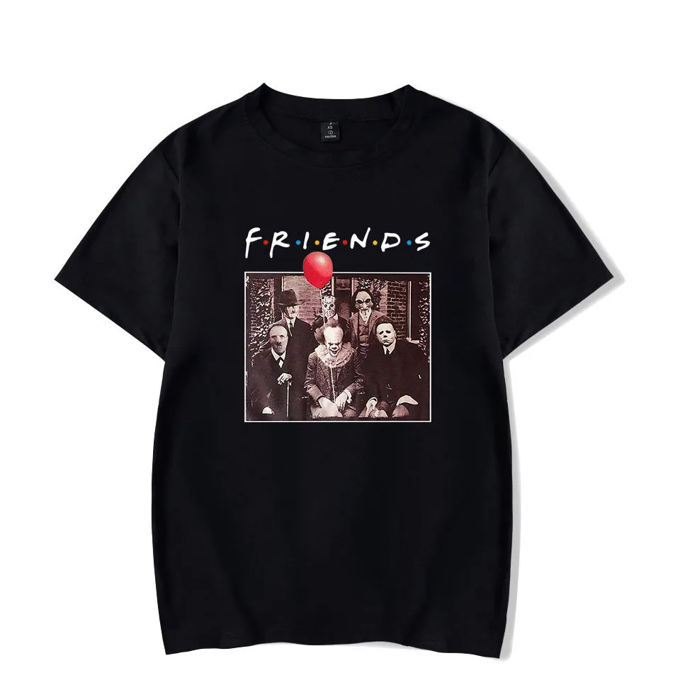 Новинка 2019 года футболка для мужчин и женщин с героями ужасов Pennywise Майкл Майерс