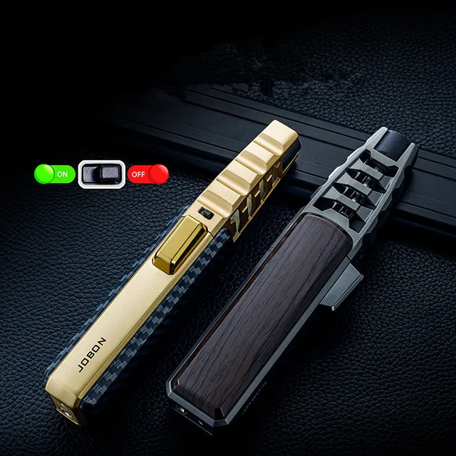 2023 Jobon Kitchen Outdoor BBQ Metal Windproof Cigar Big Jet Flames Lighter Turbo Torch Fire  Gas Lighters Men's Gift - Image 3