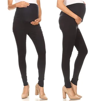 Pantalones vaqueros de maternidad para mujeres embarazadas, ajustados en la cintura, Ropa vaquera para embarazadas