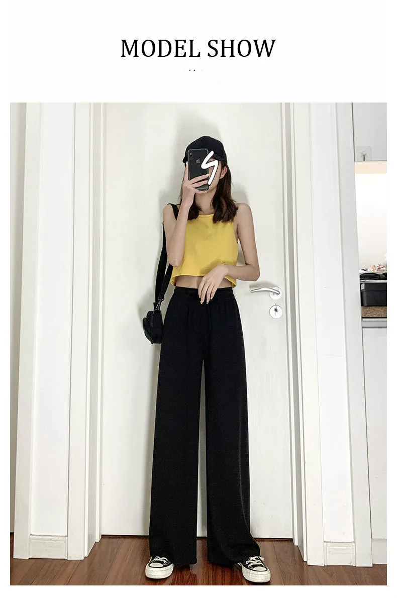 2022 Spring Summer Women Wide Leg Pants 