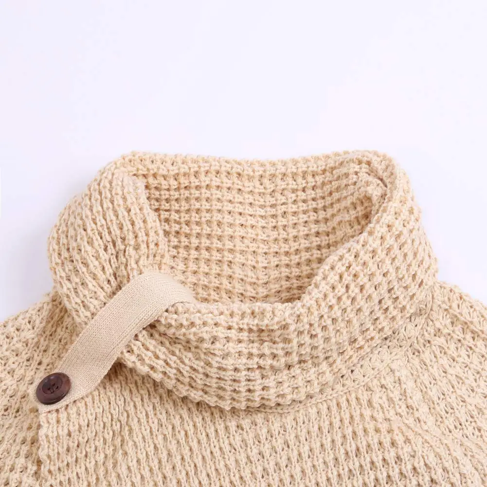 Женский зимний свитер с высоким воротом размера плюс 5xl, осенне-зимний теплый ассиметричный пуловер, вязаный женский толстый ассиметричный свитер для женщин