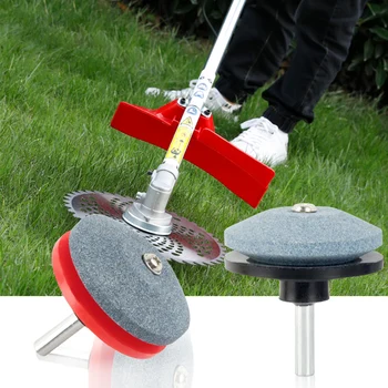 

Garden Lawn Mower Sharpener Grass Mower Sharpener Accessories Tools Fit Any Power Drill Blade Abrasive Garden Tools