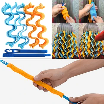 

30cm DIY Magic Hair Curler Portable 12PCS Hairstyle Roller Sticks Durable Beauty Makeup Curling Rollers Hair Styling Tools