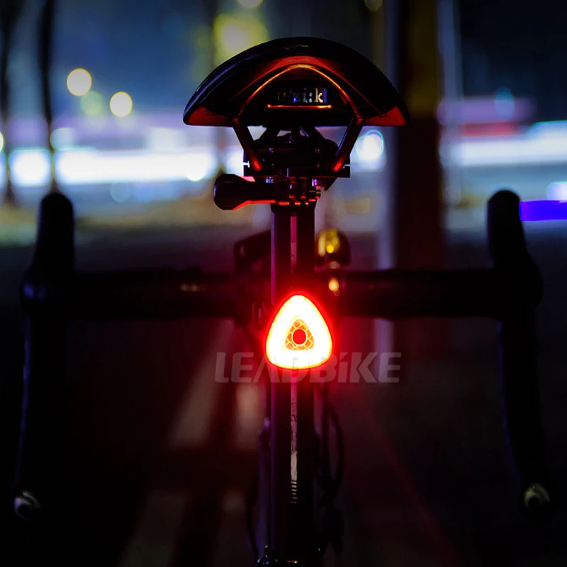 

Leadbike LED Bicycle Taillight Auto On/Off with Brake Sensor Bike Rear Light Warning Flahlight Waterproof USB Rechargeable
