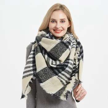 

Best Selling Women Scarf Fashion Ponchos Blanket for Ladies Winter Large Shawls and Wraps Drop Shopping foulard femme Wd4