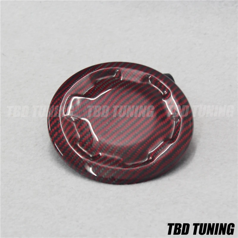 Красный углеродное волокно топливный Кепки Крышка для Honda Civic FN FK FN2 Тип R 2006 2007 2008 2009 2010 2011 2012 углеродное волокно топливный Кепки крышка - Цвет: Red Carbon Fiber