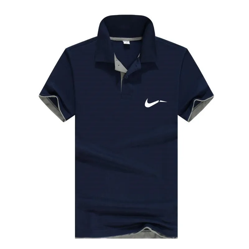 New men's polo shirts high-quality cotton short-sleeved shirts breathable solid polo shirts summer casual business men's wear New men's polo shirts high-quality cotton short-sleeved shirts breathable solid polo shirts summer casual business men's wear