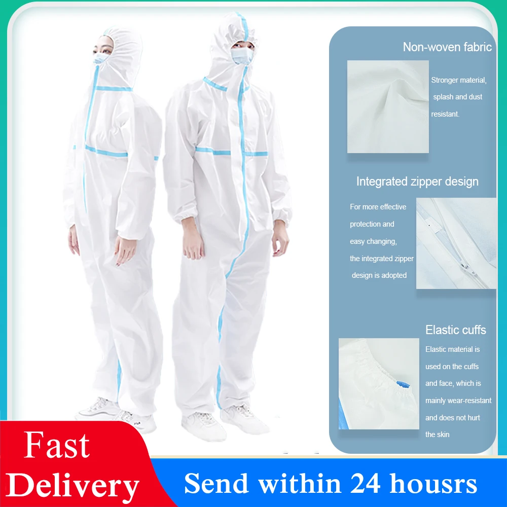 

Disposable Protective Clothing Anti-dust Reusable Washable Closures Isolation Suit Dust-proof Repeatable Coverall Antistatic