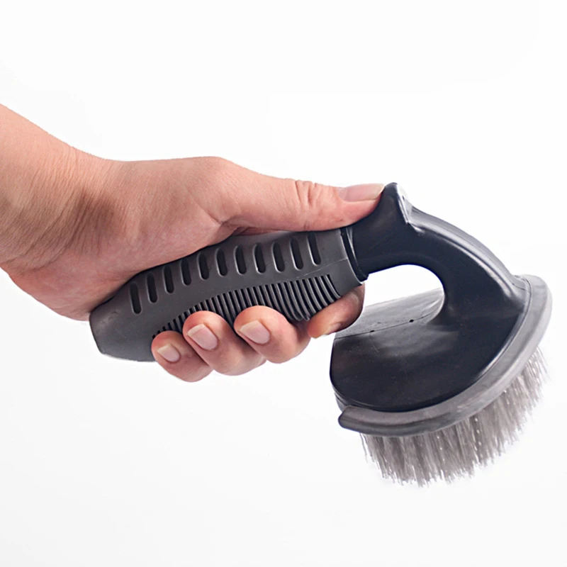 

1PC Car Auto Spoke Truck Motorcycle Alloy Wheel Brush Tire Rim Hub Clean Plastic Coated Wire Wash Washing Cleaning Tool