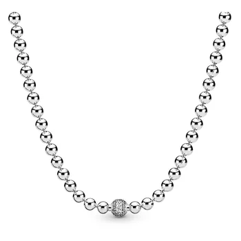 

High Quality Original 925 Sterling Silver Pandoras Winter New Beads Necklace Women Jewelry Gift Free Shipping Wholesale