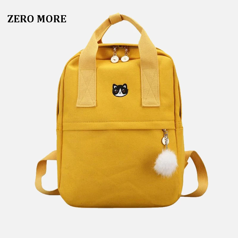 Preppy Women Backpack for School Teenagers Girl Vintage Stylish Bag Ladies Canvas Fabric Female Bookbag Mochila | Багаж и сумки