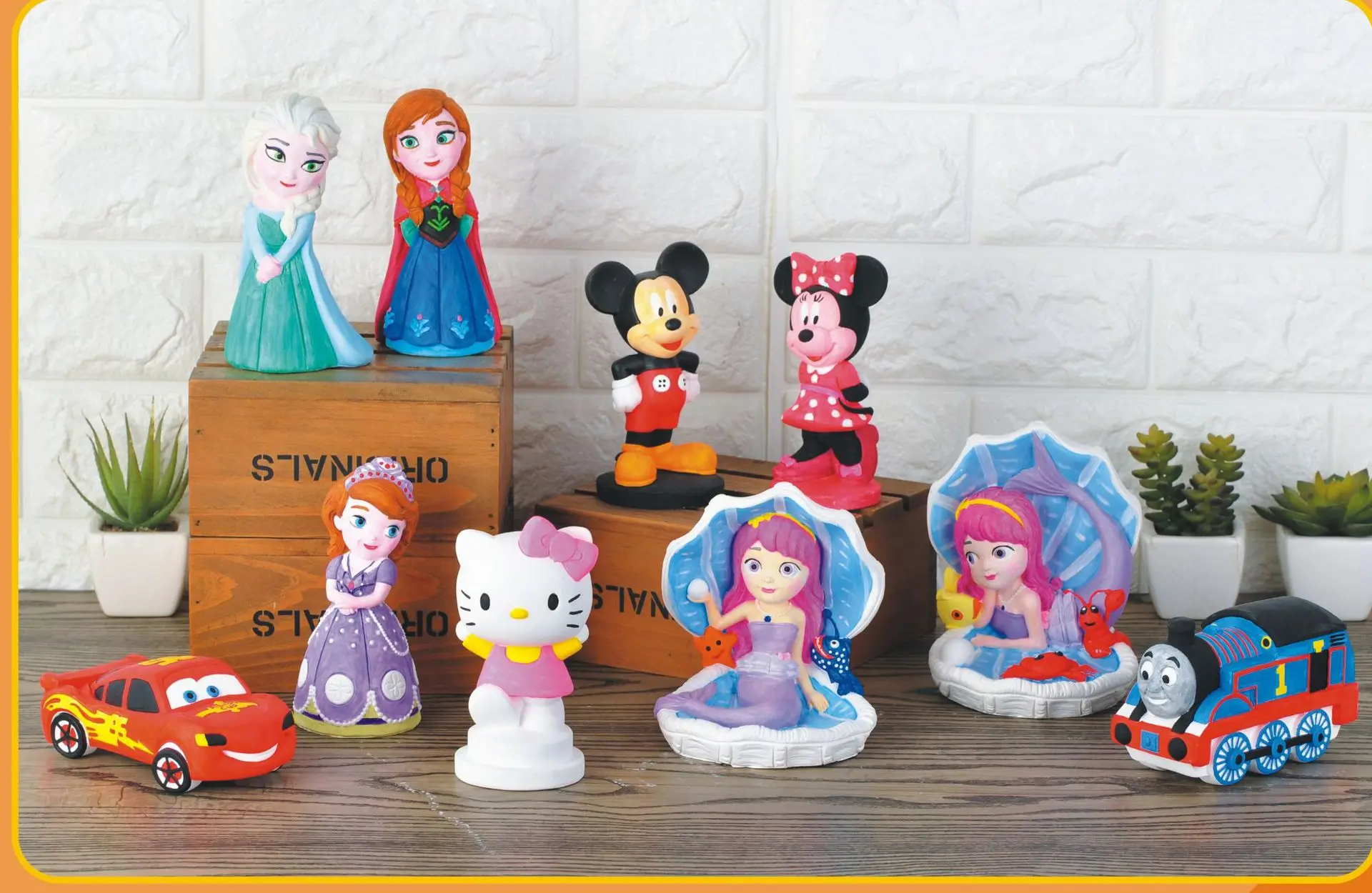 

Stereo Doll Ceramic Coloured Drawing DIY Hand-made Coloured Drawing Ceramic Coloured Drawing Figurine Model