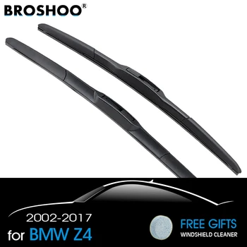 

BROSHOO Auto Car Clean The Windshield Wiper Blade Natural Rubber For BMW Z4 E85 E89 Accessories Fit Hook Arms From 2002 To 2017