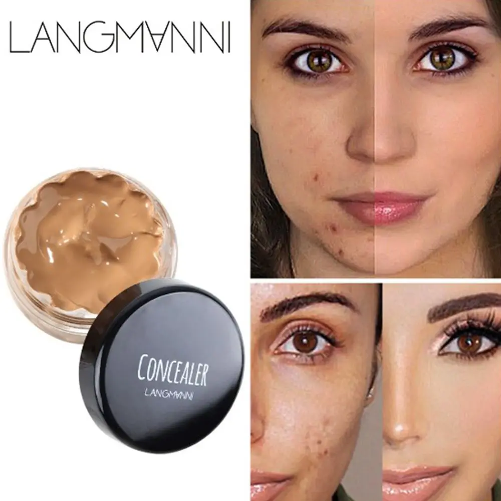 

Langmanni 12 Colors Primer Concealer Cream Makeup Full Cover Foundation Cream Face Waterproof Pro Conceal Base Makeup Concealer
