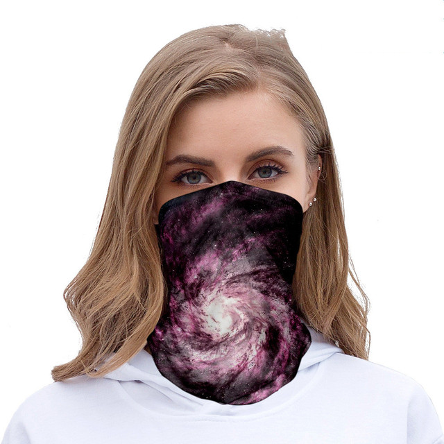 stars color seamless headscarves for men and women with ice silk sunscreen bib mask multi-functional sports magic headscarve