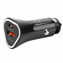 

Car Charger Mobile Phone Car Charger One Drag Two Cigarette Lighter Plug USB Car Multi-function Quick Charge