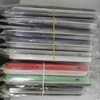 

50Pcs/lot Original Silicone Case For phone 11 11 pro max i5 SE 6 6s 7 8 plus iX XR XS MAX Phone Cover case with Packaging
