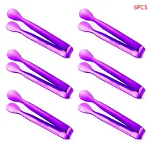 6 шт. нержавеющая сталь сахарный зажим щипцы ледяной бар буфет барбекю клип кухня Q1QC