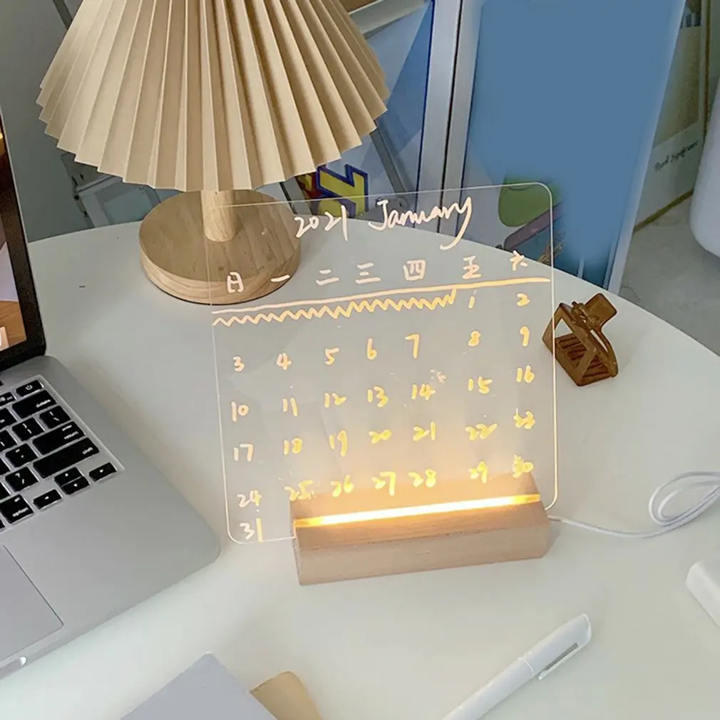 Деревянная светодиодная основа для лампы с USB-кабелем ночник 3D светодиодный