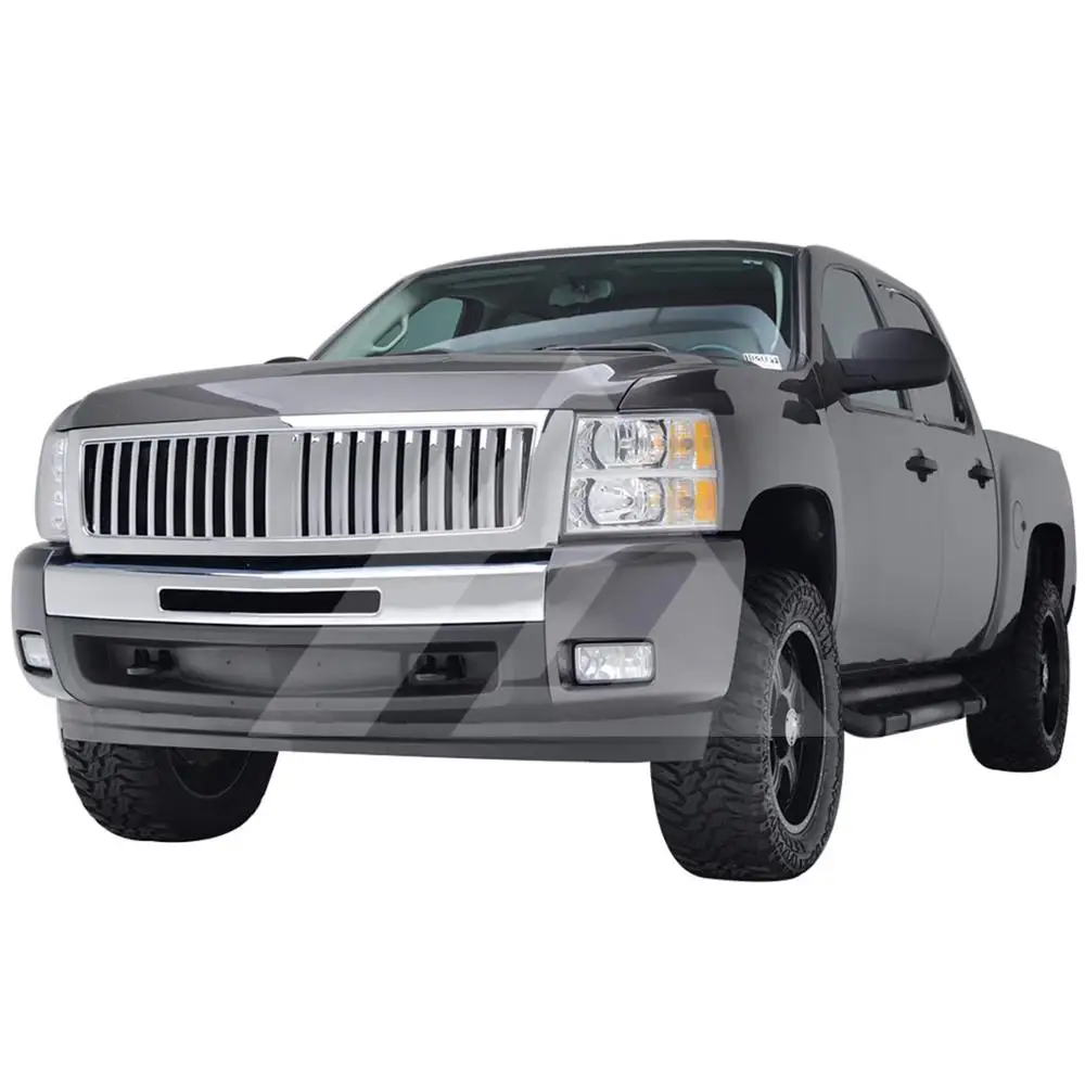 Для 2007 2008 2009 2010 2011 2012 2013 Chevrolet Silverado 1500 ABS хромированная вертикальные решетка