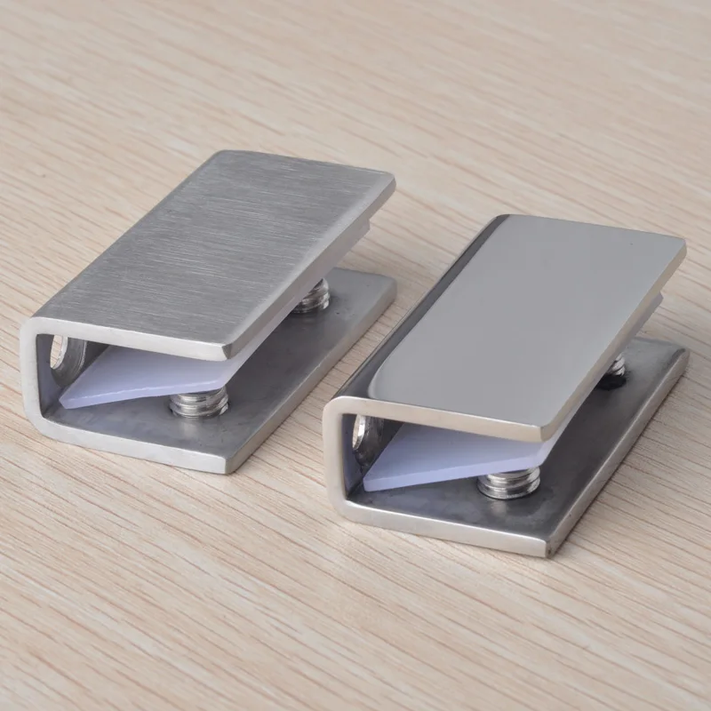 1PCS 304 Stainless Steel Clamps Clips Support Brackets 8-12 Mm Glass Clamp Hardware Holder Cabinet | Обустройство дома