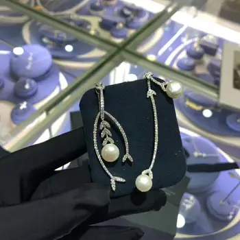 

2020 new fashion pearl irregular earrings brand original delicate elegant earrings for women girl lady gift