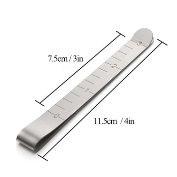 

Sewing Clips Stainless Steel Hemming Clips Measurement Ruler Quilting Supplies Ruler Sewing Clips for Hemming Clothing Curtains