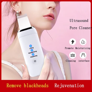 

Rechargeable Ultrasonic Skin Scrubber Deep Face Cleaning Peeling Vibration Blackhead Removal Beauty Instrument Skin Care Device