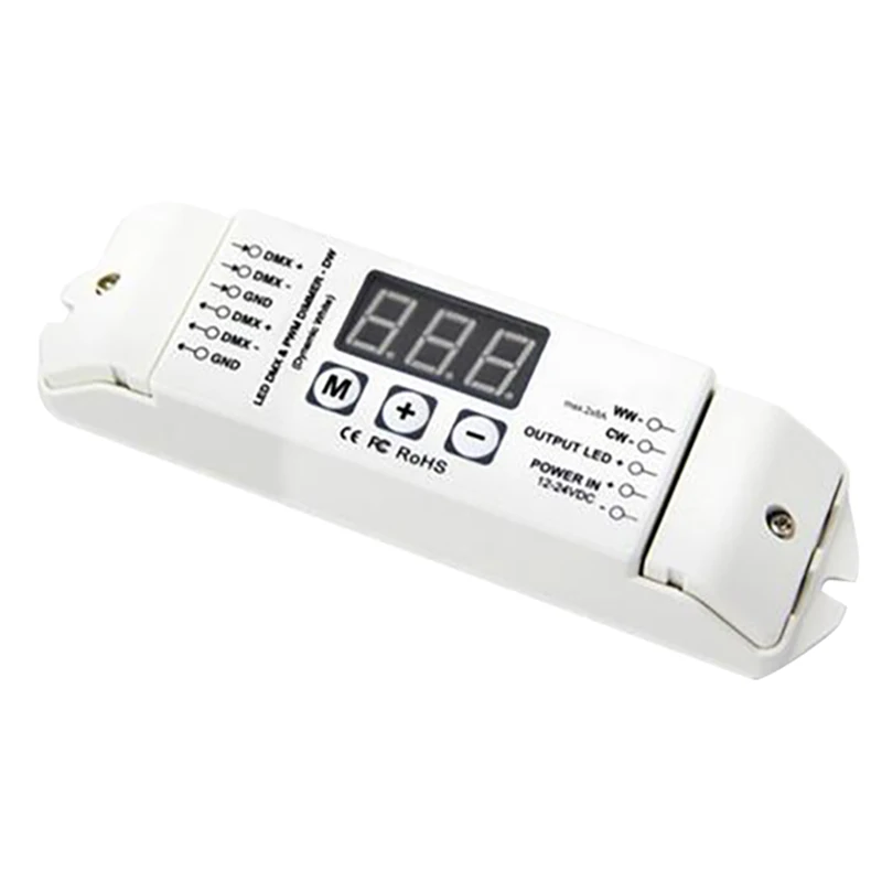 Bc-832 Pwm Dmx512 светодиодный декодер 2 канала Dmx контроллер Dc12V-24V постоянное напряжение