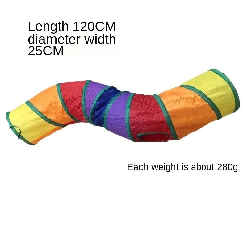 2/3/4/5 Holes Pet Cat Tunnel Toys Foldable Kitty Training Interactive Fun Toy For Cats Rabbit Animal Play Tube | Дом и сад