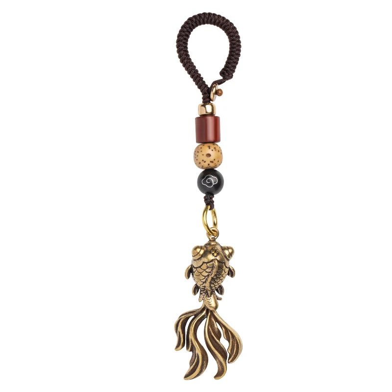 brass goldfish lanyard pendant (7)