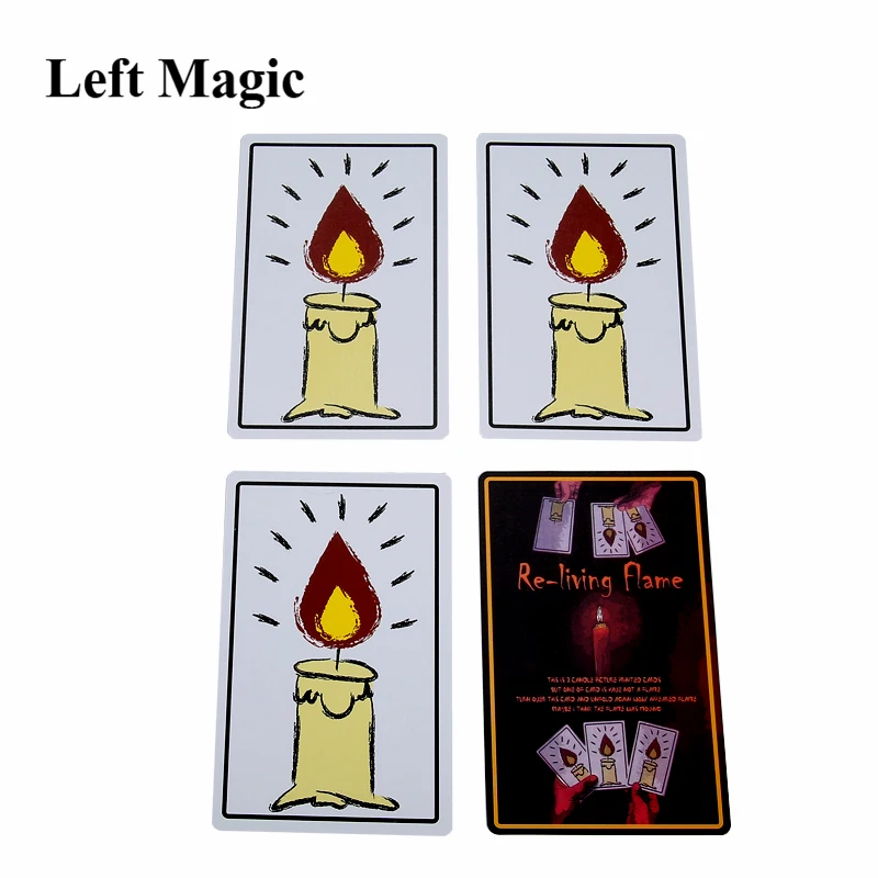 5pcs candle lite Flame movement fire close up magic tricks QY 