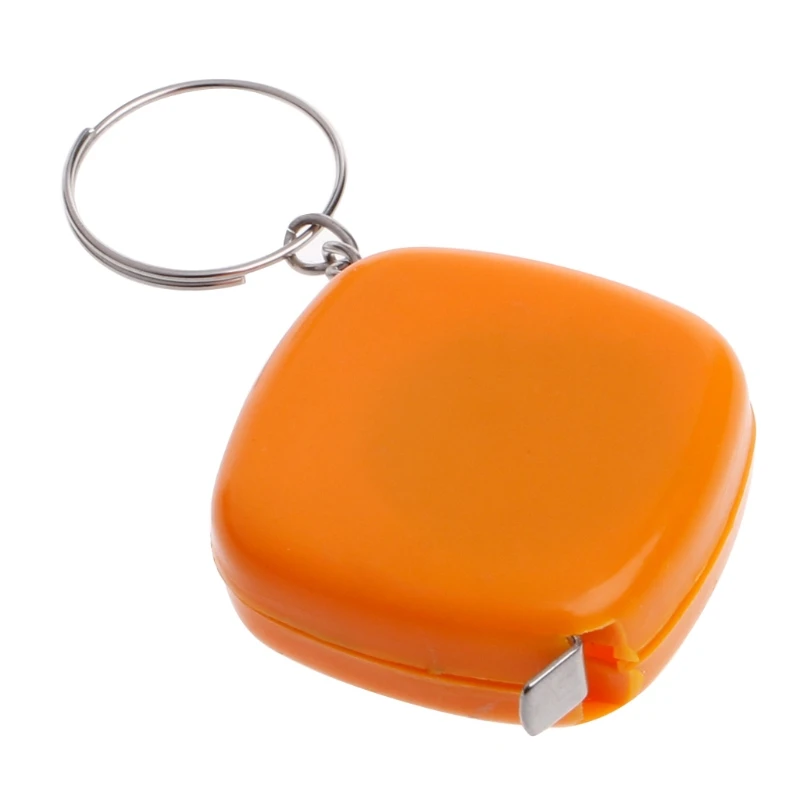 1m//3ft Easy Retractable Ruler Tape Measure Mini Portable Pull Ruler Keychain