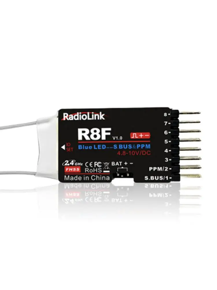 

Radiolink R8F 8CH 2.4G Receiver with Two Way Transmission Dual Antenna FPV Car Boat