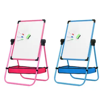 

Kid’s Wooden Art Easel Double-Sided Height Adjustable Painting Blackboard for Toddlers