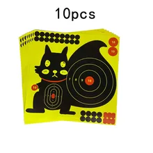 10Pcs Splatter Flower 12-Inch Targets Stickers Adhesive Reactivity Targets Paper Lightweight Shoot Target Durable Reactivity Aim