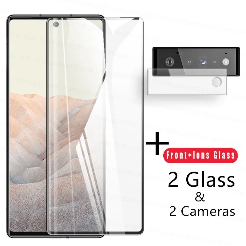 Закаленное стекло для Google Pixel 6 Pro 3D с полным изогнутым покрытием защита экрана 9H